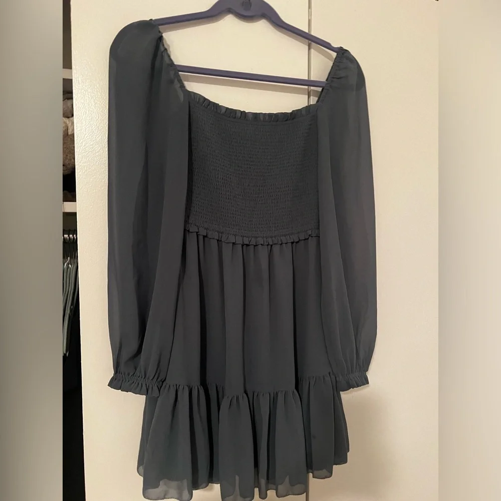 NWOT Aritzia Wilfred Tempest Chiffon Mini dress - Picture 3 of 4